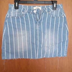 YMI Jean Striped Skirt